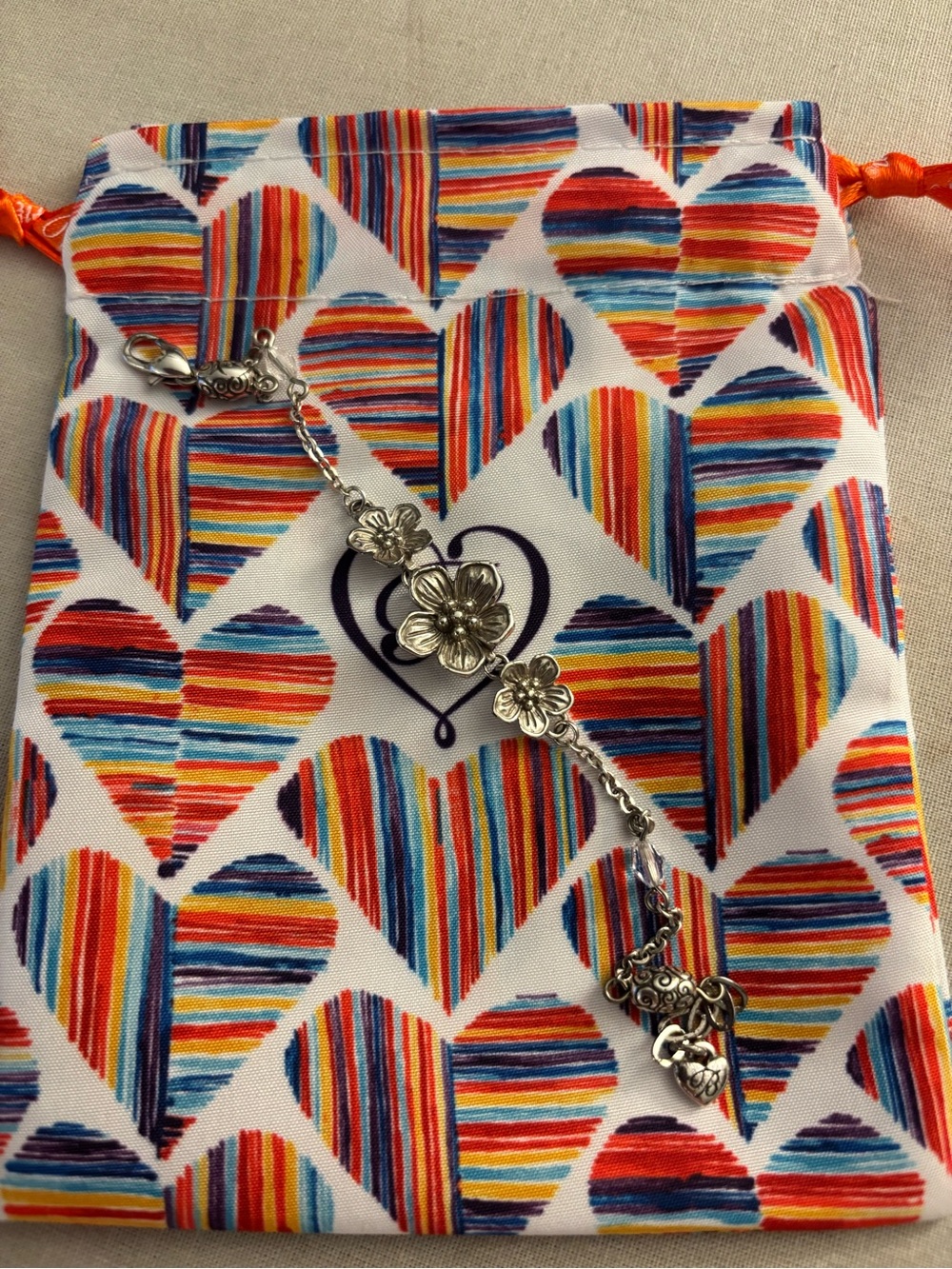 Brighton Silver Floral Bracelet